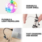 Force1 Orbiter Flying Orb Ball Toy Hand Operated Spinner Drones for Kids - Mini UFO Drone Toys with Remote, Rechargeable LED Indoor Floating Hover Hand Controlled Orb Toys