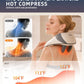 Cordless Neck and Shoulder Massager with Heat, 6D Shiatsu,  6D Shiatsu heat massage pillow, cordless for neck & back, portable relaxation gift for men, women & parents.