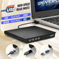 External CD/DVD Drive, Portable USB 3.0 & USB-C CD RW Drive, DVD Player, DVD Burner for Laptop, Desktop, Compatible with Windows 7/8/10/11, Mac, MacBook Pro/Air, Linux (IDD029-2)