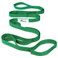Abiarst Stretching Strap Yoga Straps for Physical Therapy, 10 Loops Non-Elastic Stretch Band for Pilates, Flexibility, Exercise and Gymnastics