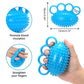 Hand Exercise Ball Finger Therapy Ball - Grip Strengthening, Improve Flexibility, Squeeze Stress Relief Balls, Resistance Strength Trainer for Hand