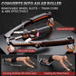 Twister Arm Trainer, 3 in 1 Hydraulic Power Chest Workout Equipment with Ab Roller Wheels and Hooks, Adjustable 22-440lbs Arm Trainer for Men Women, Home Gym Equipment for Full Body Strength Training