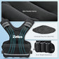 ZELUS Weighted Vest for Men and Women | 4-10lb/11-20lb/20-32lb Vest with 6 Ironsand Weights for Home Workouts | Adjustable Body Weight Vest Exercise Set for Cardio and Strength Training