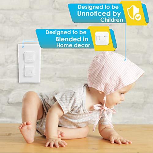 Outlet Covers Babepai 38-Pack White Child Proof Electrical Protector Safety Improved Baby Safety Plug Covers