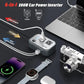 200W Car Power Inverter, FOVAL 12V DC to 110V AC Car Inverte with 4 USB Ports Car Outlet Adapter, Power Inverter for Vehicles, Car Plug Adapter Outlet for Laptop Computer Charger (Gray)