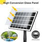 Jutai Solar Fountain Works in Cloudy Day with 2000mAH Battery Backup, 3.5W Glass Panel DIY Water Pump Kit with Sucker and Stake for Bird Bath, Water Feature,Garden, Outdoor-7 Nozzles,16.4ft Power Cord
