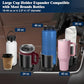 Quick-Install Car Cup Holder Expander, Space-Saving Cup Holder for Car with Offset Design, Non-Slip Large Water Bottle Holder Expander, Compatible with Owala, Stanley, Yeti Cups (24oz to 64oz)
