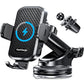Wireless Car Charger with Phone Holder Mount, 15W Fast Charging Auto Clamping Phone Holders for You Car Windshield Dashboard Air Vent Accessories for iPhone, Samsung Galaxy, Google, etc