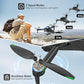 MSMV High-Resolution 4K HD Camera Drone, Wireless RC Toys for Boys Girls, One Button Return, Emergency Stop, Headless Mode, 360° Flips, 2 Batteries & Carrying Case for Kids Adults Beginners, Black