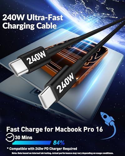 iPhone 17 16 15 Car Charger Fast Charging, 90W 4-Port USB C Fast Car Charger Cigarette Lighter Adapter with 240W 3FT USB-C Cable for iPhone 17/Air/17 Pro/17e/16/15 Pro Max/Plus/16e, iPad, Android