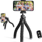 Ubeesize Phone Tripod, Portable and Flexible Tripods with Wireless Remote and Clip, Cell Phone Tripode Stand for Video Recording