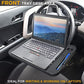 EcoNour 2 in 1 Car Steering Wheel Desk | Tray for Laptop Car Mount with Pen Holder | Desk Console for Car | Food Tray for Eating with Drinks Holder | Multipurpose Travel Car Accessories