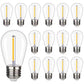Shatterproof LED String Lights, Waterproof, Warm White 2200K, 70LM, E26 Base - 15 Pack