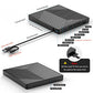 External CD DVD Drive, Ultra Slim CD Burner USB 3.0 with 4 USB Ports and 2 TF/SD Card Slots, Optical Disk Drive for Laptop Mac, PC Windows 11/10/8/7 Linux OS