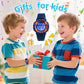 DTKID Digital Kids Watch 30 M Waterproof, 7 Color Lights Time Teaching Watch Easy to Read for Girls Boys 5-16