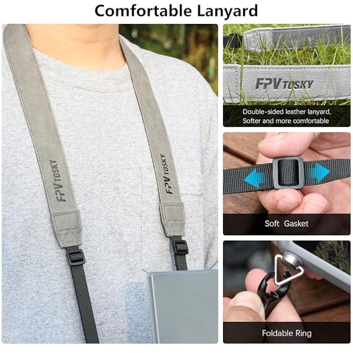 FPVtosky RC 2 Sun Hood Shade with Lanyard for DJI Lito X1/ Mini 5 Pro/Mini 4 Pro/Flip/Air 3 Accessories, RC2 Controller Screen Protector Joystick Cover [ONLY FOR RC 2 CONTROLLER]