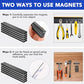 MIKEDE Neodymium Magnets, 5 Pack Black Super Strong Magnets Bar, Waterproof Heavy Duty Magnet with Adhesive Backing, Rare Earth Small Magnet Strips for Fridge, DIY, Craft, Science - 60x10x3 mm