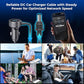 Starlink Mini Cable, 3 in 1 Starlink Mini Car Charger DC Power Cable+ Cigarette Lighter Adapter 12V-48V with Digital Display, Durable USB C PD 40W and USB A 35W Ports for Trucks and Cars (10FT)