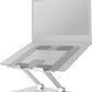Sturdy and Portable Ergonomic Laptop Stand for Desk, Adjustable Riser, Fits all Laptops and Notebooks up to 17.3 Inch, Silver, 10 x 8.7 x 6 in