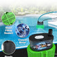 Pool Cover Pump above Ground - Submersible Water Sump Pump Swimming Water Removal Pumps, with Drainage Hose & 25 Feet Extra Long Power Cord, 850 GPH inGround, 3 Adapters