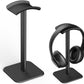 Headphone Stand for Desk - Headset Stand with Aluminum Hanger and Plastic Headrest, Headphone Holder for AirPods Max, Sony, Bose, Beats and More (Black)