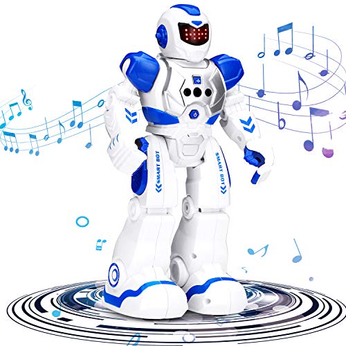 KingsDragon Robots Toy for Kids, RC Gesture Sensing Toy, Interactive Walking Singing Dancing Robot Birthday Presents for Boys Girls Age 6 7 8 9 Years Old