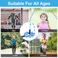 GRAWUN Jump Rope For Kids, Soft Beaded Jump Rope, Adjustable Length Tangle-Free Segmented Soft Beaded Skipping Rope，for Women, Men and Kids Keeping Fit, Workout and Weight Loss