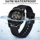 Military Silver Waterproof Sports Wrist Watches for Men Digital Tactical Mens Sport Watches Waterproof Military