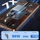 SUPERONE Retractable Car Charger, [Ultra-Compact] 6-Port Car Charger USB C, iPhone Car Chargers Fast Charging with Dual USB C Cables, RV Power Adapter for iPhone 17/16/15/14/13/12 Series