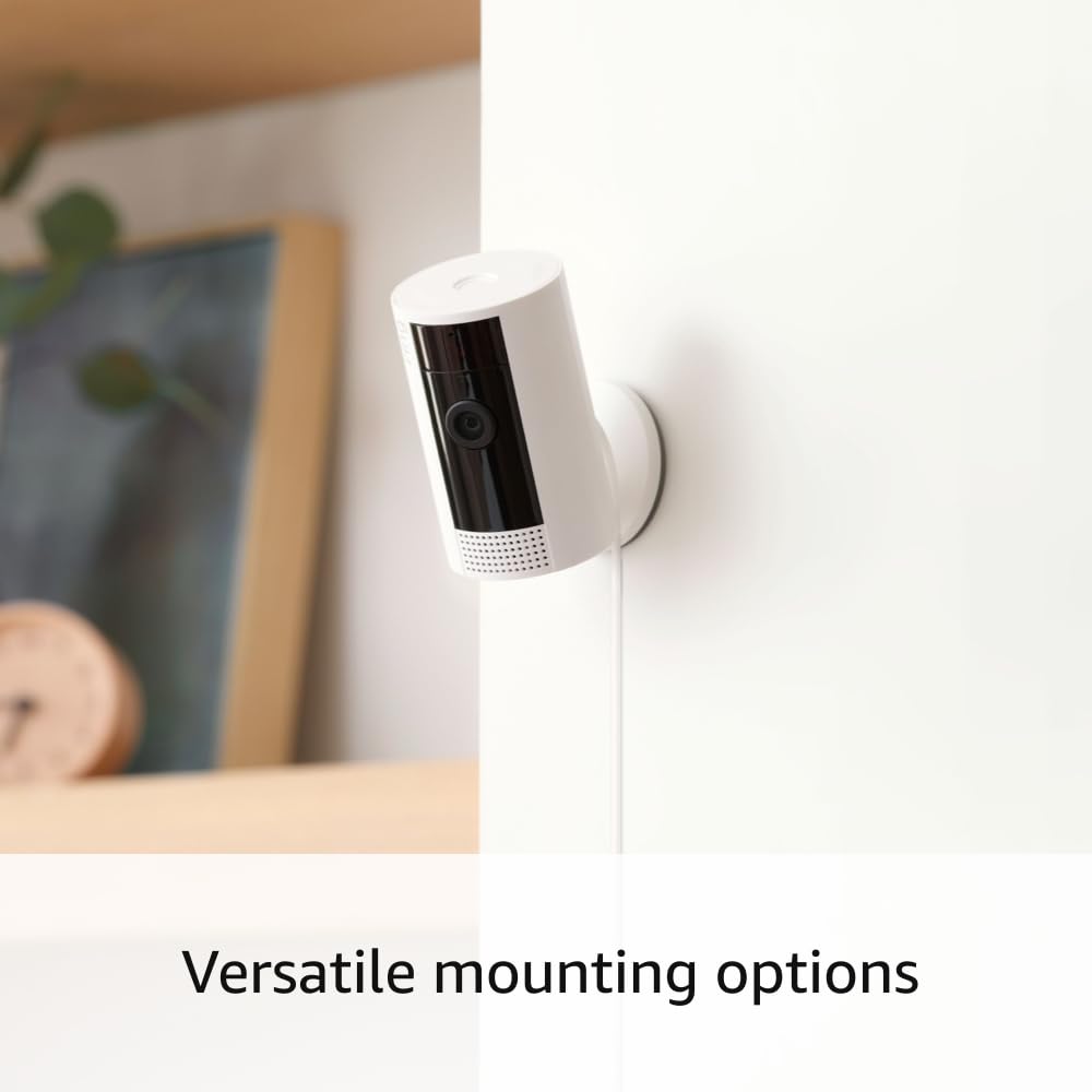 Ring Indoor Cam, Home or business security in 1080p HD video, Black