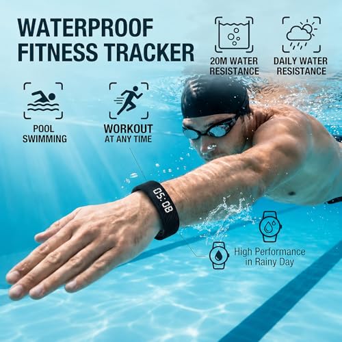 Vibrating Alarm Wristband Clock for Heavy Sleepers Wake Band Wrist Watch Silent Vibration Bracelet Loud Adults Strike Deaf People Despertar with that Won't Partner Extremely Deep (Black)