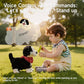 Electronic Interactive Plush Dog Toy, Realistic Robot Puppy Toy, Walking, Talking, Barking, Tail Wagging, Voice-Activated Control Stuffed Animal Pet Toys for Children Ages 3+
