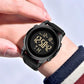 Military Silver Waterproof Sports Wrist Watches for Men Digital Tactical Mens Sport Watches Waterproof Military