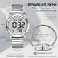 Large Digital Talking Watch English Speaking for The Blind, Elderly or Visually impaired Receives US Signals Automatic Time and Date Correction Big Numbers Easy to See Loud and Clear-Hearkent-2117M