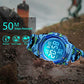 cofuo Kids Digital Watch for Boys Girls, Boys Watches Ages 3-17,Sport Outdoor Watch for Kid, 50M Waterproof Analog Multifunctional Chronograph LED Alarm Stopwatch Silicone Band, Kids Gift