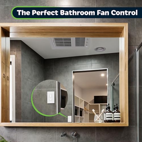 TOPGREENER PIR Motion Sensor Light Switch, Occupancy & Vacancy Motion Sensor Switch, 𝐎𝐩𝐞𝐫𝐚𝐛𝐥𝐞 𝐖𝐢𝐭𝐡𝐨𝐮𝐭 𝐆𝐫𝐨𝐮𝐧𝐝 𝐖𝐢𝐫𝐞, No Neutral Wire, Single Pole, TDOS5-HL-W-2PCS, White