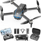 Drone with Camera for Kids Adults, Brushless RC Drone with Anti-Lost Alarm | One Key Takeoff/Landing, Propeller Guards, Voice Control, Foldable Design, Beginner Friendly Gift for Kids and Boys