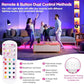 Rechargeable Battery Operated Light Bulb with Remote Control 2 Packs, 350LM Dimmable Detachable LED Bulb with 15 Colors Selectable & 3 Timer, Wireless Puck Light Bulb for Wall Sconce, Non-Hardwired