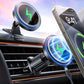 Magnetic Car Mount Charger 15W Magnetic Wireless Car Charger for iPhone 17 Accessories Magnetic Phone Holder for Car 3 in 1 Magnetic Car Mount for iPhone17Pro/16/15/14/13/12 Series Gifts for Men Women