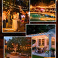 Brightown Outdoor String Lights, 50FT 25 G40 Bulbs Shatterproof Patio Lights, IP65 Waterproof Dimmable Hanging Connectable Globe LED Outdoor Lights for Backyard, Bistro, Porch, Deck, Balcony