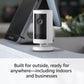 Ring Outdoor Cam Plus, Battery (newest model), Home or business security, Wide-Angle 2K Video with Ring Vision, Low-Light Sight for full-color night vision, Mount-Anywhere Versatility, White