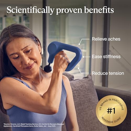 TheraGun Relief Handheld Massage Gun – Lightweight Percussive Massager for Back, Legs, Shoulders & Full Body Relaxation