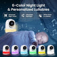 Babysense PRO Full HD 5.5" Split Screen Baby Monitor with 2 Cameras, 6-Color Night Light, White Noise, Sound & Light Machine, 20-Hour Battery, Hack-Proof Non-WiFi Secure Connection