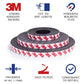 10 Feet x1/2 in Magnetic Tape Strips Roll with Adhesive Backing, Flexible Sticky Magnet Tape for Lightweight Craft DIY Projects, Whiteboards and Fridge Organization (0.06" Thick)