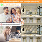 PARTPHONER LED Light Bulbs Dimmable Vintage Edison Bulb, E26 LED Bulb 60W Equivalent 720 Lumens, Warm White 2700K, ST58 Antique LED Filament Bulb CRI 85+, Clear Glass, Pack of 4