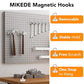 MIKEDE Magnetic Hooks Heavy Duty, 170Lbs+ Super Strong Magnet Hooks for Cruise Essentials, Neodymium Earth Magnets with Hook for Hanging, Magnetic Hanger for Fridge, Toolbox, Storage - 4 Pack