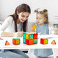 FNJO Magnetic Tiles, 100PCS Building Blocks, STEM Magnets Building Toy Set, Preschool Kindergarten Construction Stacking Toy, School Teacher Supplies, Classroom Must Haves