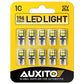 AUXITO 194 LED Bulb 6000K White 168 2825 W5W T10 Wedge 14-SMD Interior Car Bulbs Replacement for Dome Map Door Courtesy Trunk License Plate Parking Lights, 10 PCS