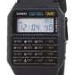 Casio CA53W Vintage Series | Data Bank | 1/100 SEC Stopwatch | Water Resistant | 8 Digit Calculator | Dual Time | Resin Band | Resin Case | Auto Calendar | Daily Alarm | 5 Year Battery
