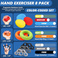 roygra Grip Strength Trainer (8 Pack), Forearm Strengthener, Stress Balls for Adults, Hand Strengthening Devices, Wrist Finger Strengthener, Physical Therapy Exercise Equipment, Golf Baseball Climbing